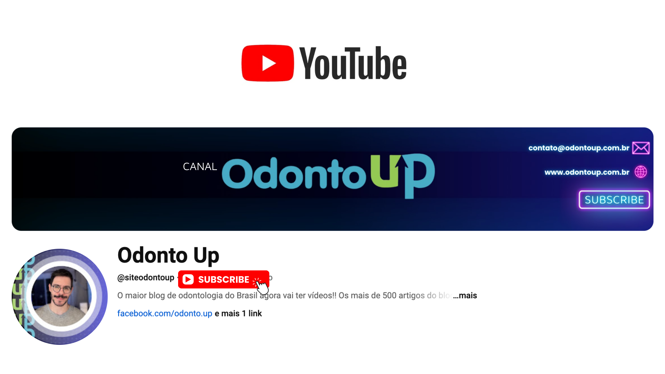 canal youtube do odonto up